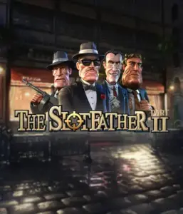 Dive into the underworld world of The Slotfather Part II game by Betsoft, featuring four iconic mafia characters in front of a shadow-lit urban backdrop. This image captures the intense atmosphere of the mobster lifestyle with its striking character design and ominous setting. Great for lovers of gangster-themed games, delivering a gripping adventure. 